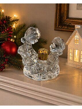 Waterford Marquis Elves Packing Sleigh Ornament Santa Series 3 Box